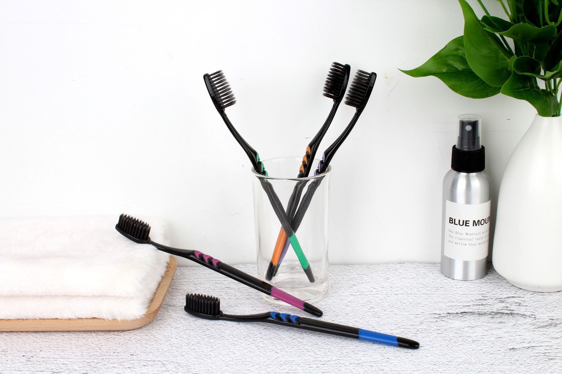 1pcs Bamboo Charcoal Soft-Bris - Bamboo Toothbrush 评论和价格