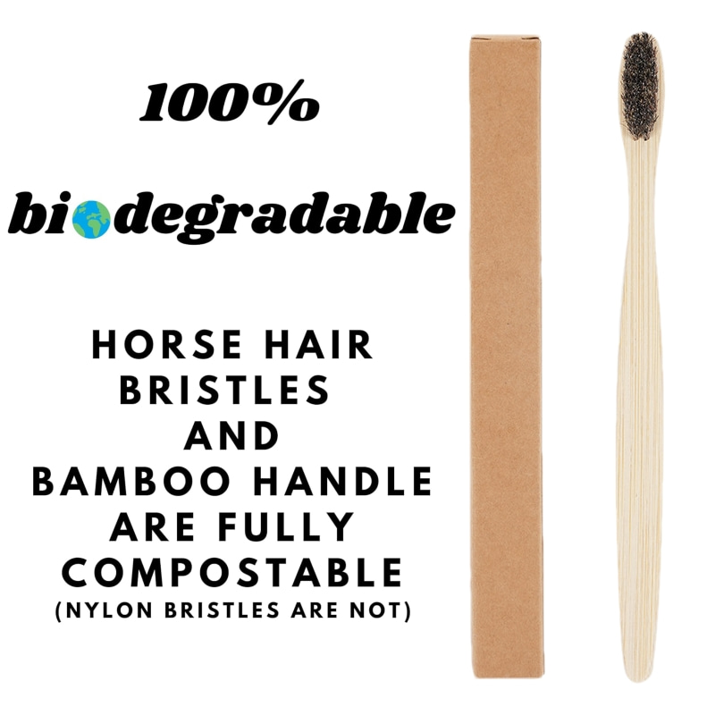 100 Pack Horse Bristles Bamboo - Bamboo Toothbrush 评论和价格