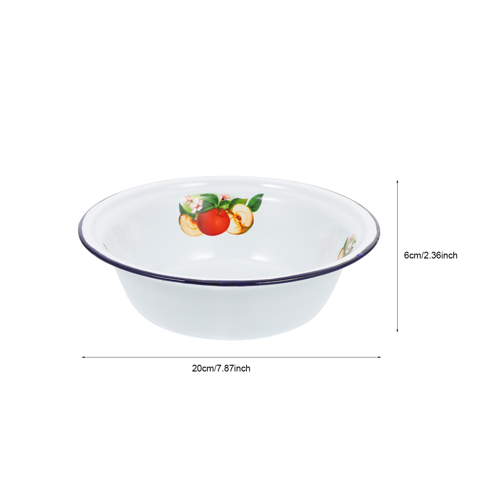 1pc Enamel Soup Bowl Vintage D - Bamboo Cutlery 评论和价格