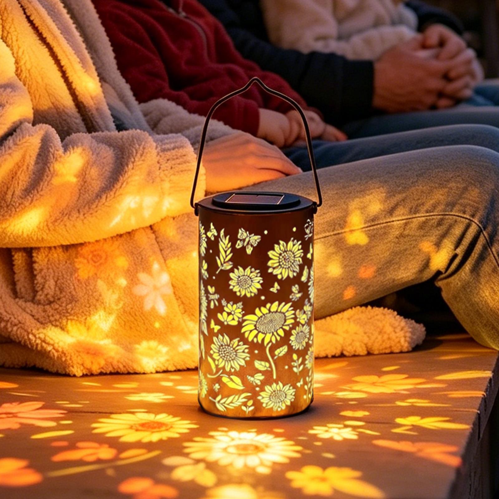 Sunflower Solar Lantern Weathe - Solar Garden Light 评论和价格