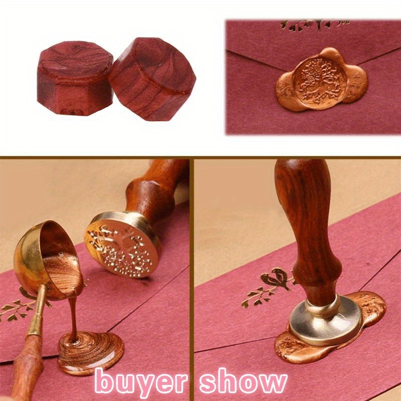 100Pc Retro Sealing Wax Octago - Beeswax Wrap 评论和价格