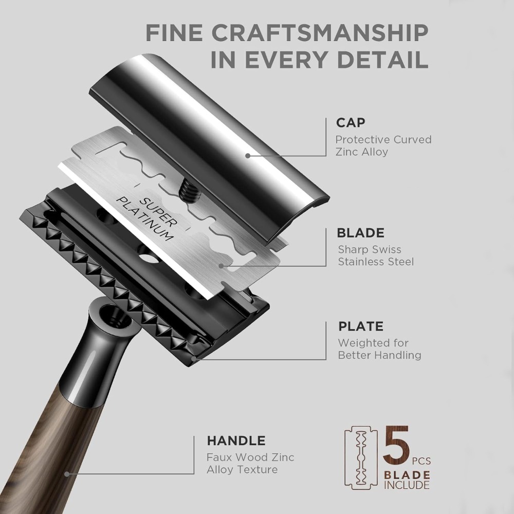Professional Men's Double Edge - Safety Razor Handle 评论和价格