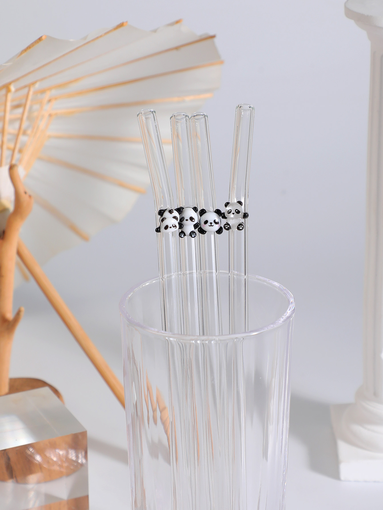 4/7PCS Panda Design Reusable B - Reusable Straw 评论和价格