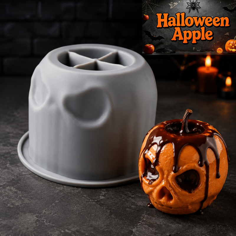 Halloween skull apple silicone - Eco Soap 评论和价格