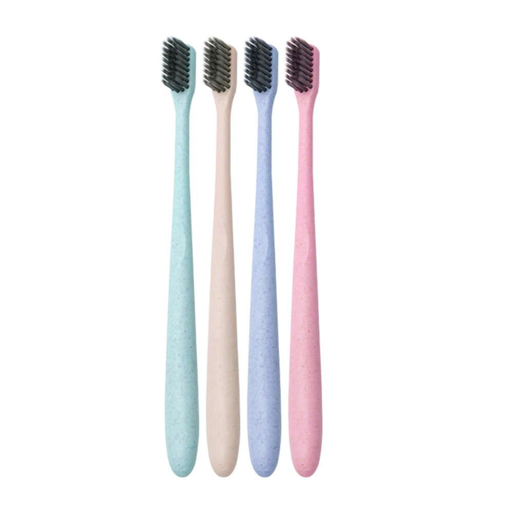 4Pcs Bamboo Charcoal Toothbrus - Bamboo Toothbrush 评论和价格