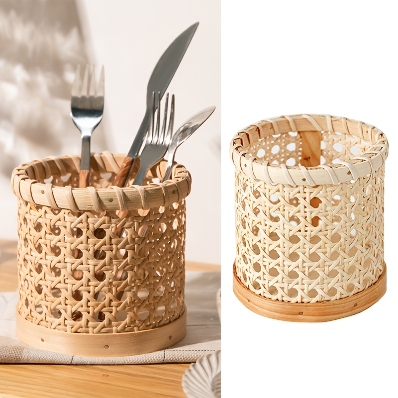 1pc Cutlery Stand - Multifunct - Bamboo Cutlery 评论和价格