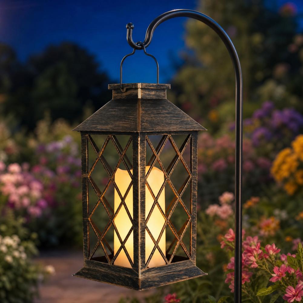 Retro Solar Lantern, Outdoor S - Solar Garden Light 评论和价格