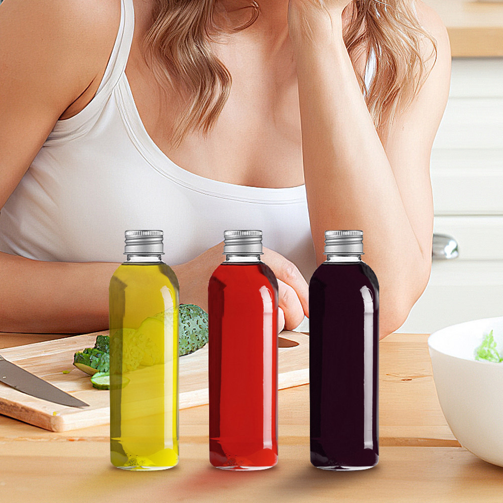 8Pcs Aluminum Cap Juice Bottle - Reusable Bottle 评论和价格