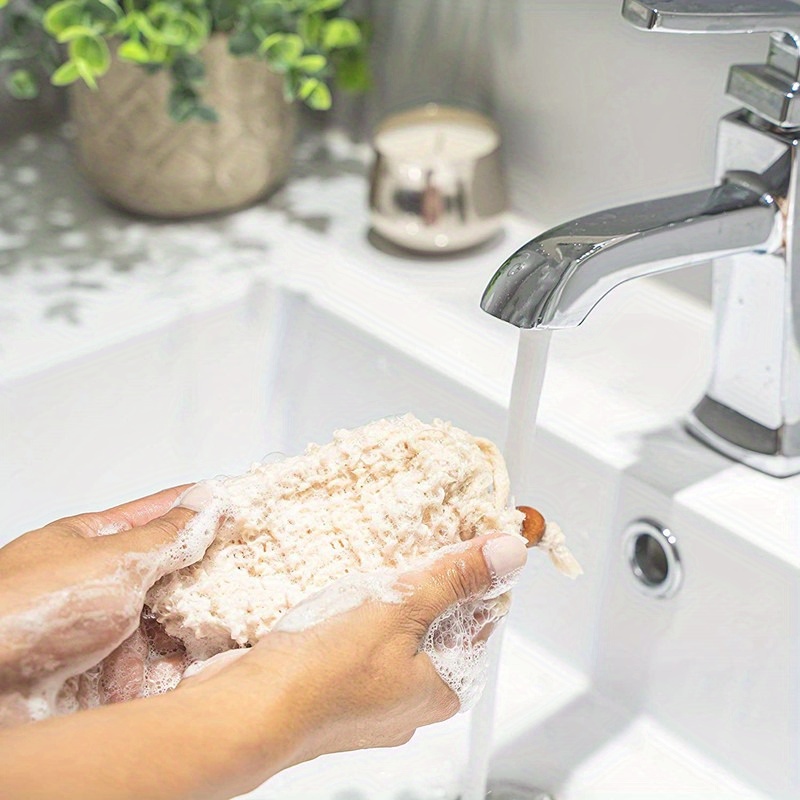Soap Bag Set Natural Ramie Mes - Eco Sponge 评论和价格