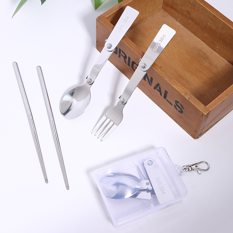 1PC/3PCS Stainless Steel Porta - Bamboo Cutlery 评论和价格