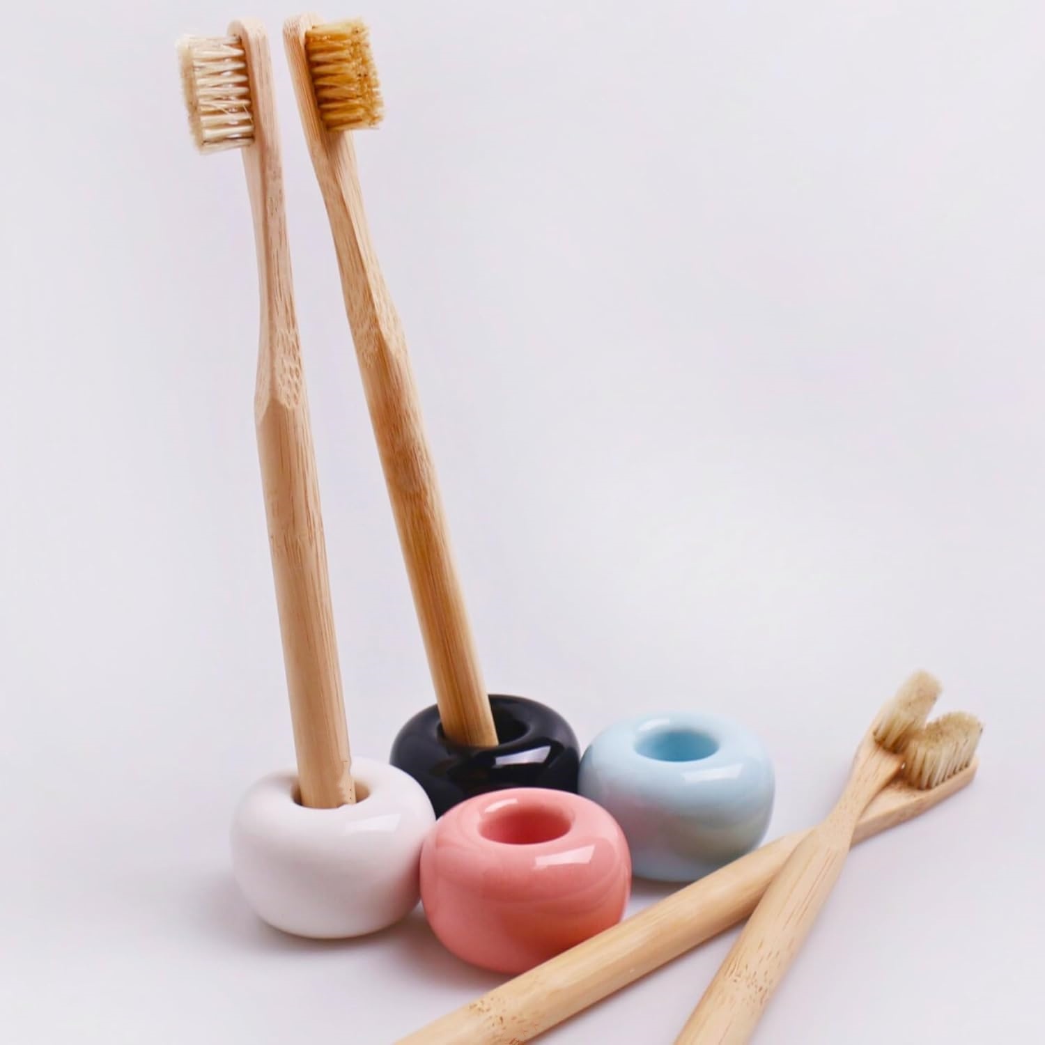 10Pcs Natural Boar Bristle Bam - Bamboo Toothbrush 评论和价格