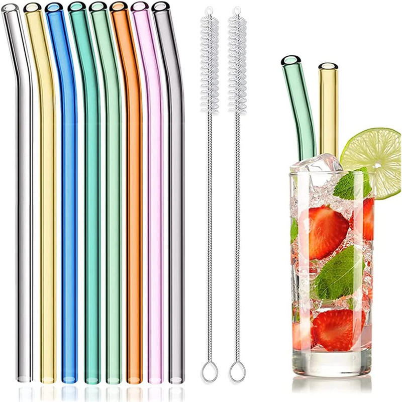 Reusable Glass Straws Eco-frie - Reusable Straw 评论和价格